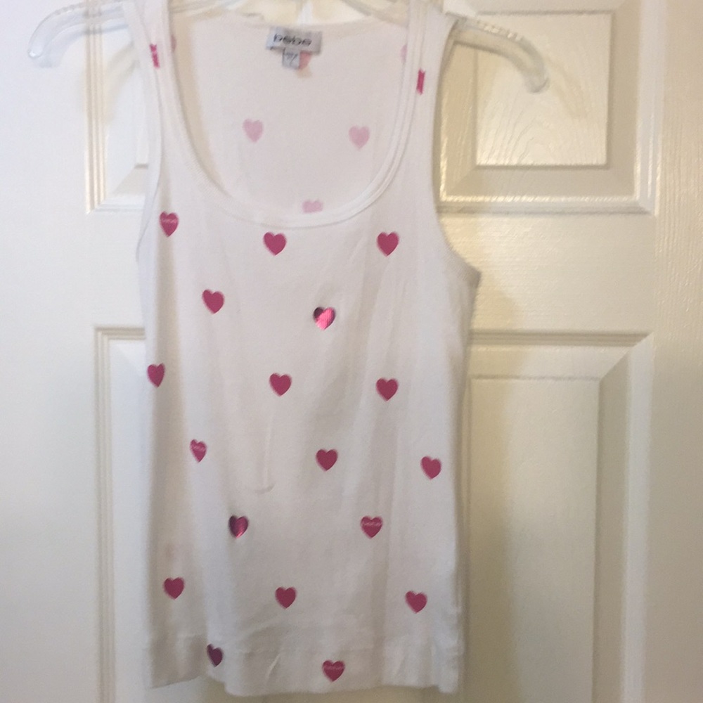 Bebe heart tank top